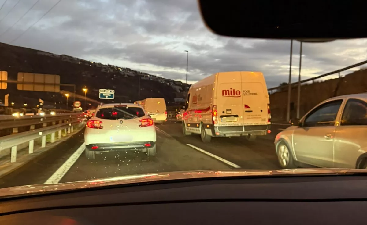 Accidente en la TF-1. / ATLÁNTICO HOY