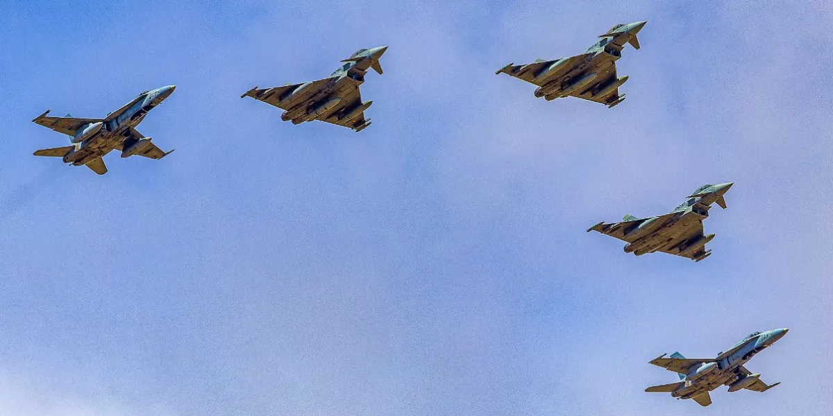 Imagen de los nuevos Eurofighter del Ala 46  / EJERCITO DEL AIRE