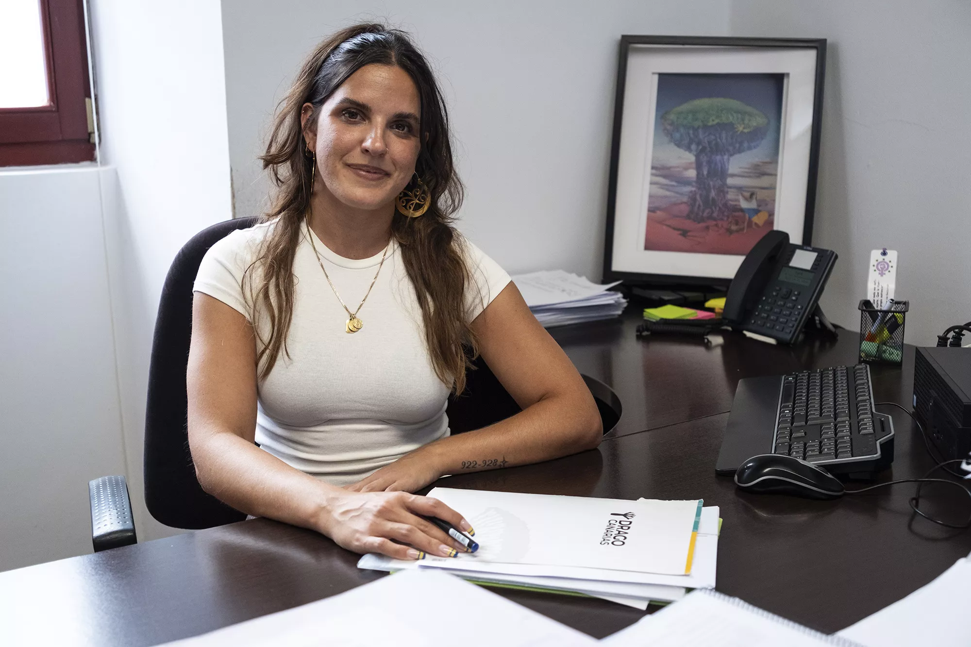 La portavoz nacional de Drago, Carmen Peña. AH