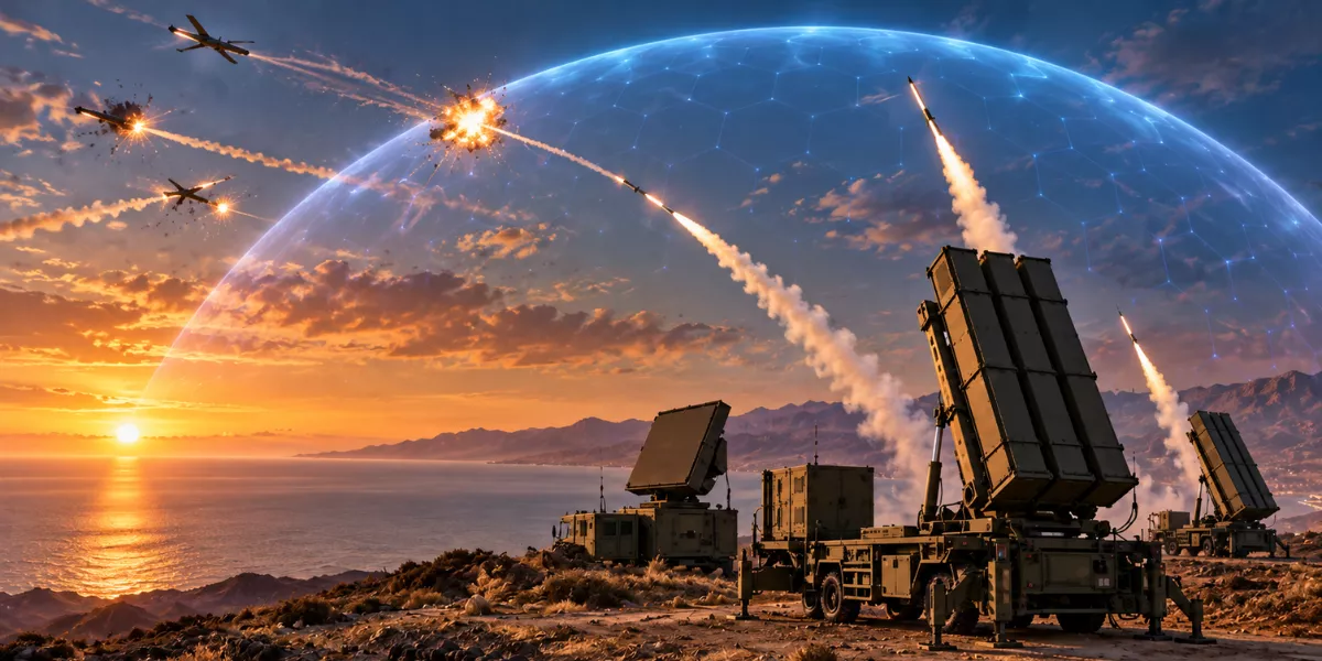 Imagen de una cúpula de defensa generada con Inteligencia Artificial / AH