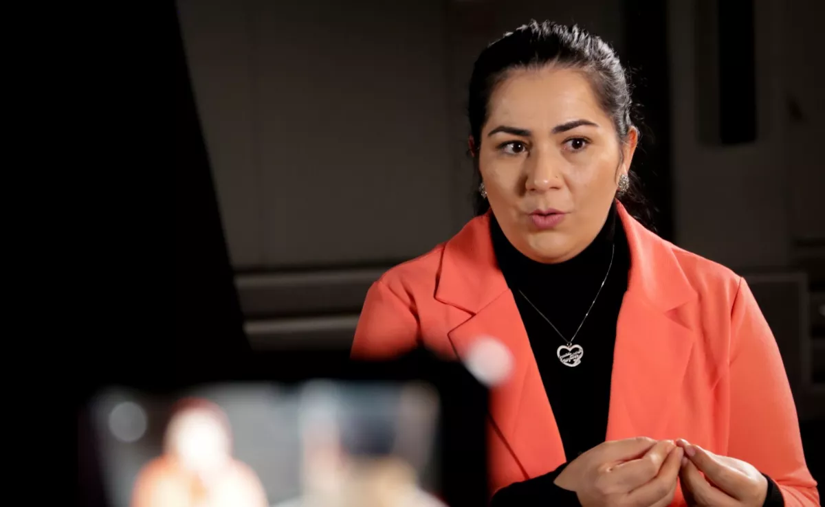 La periodista afgana y refugiada, Khadija Amin / CEDIDA