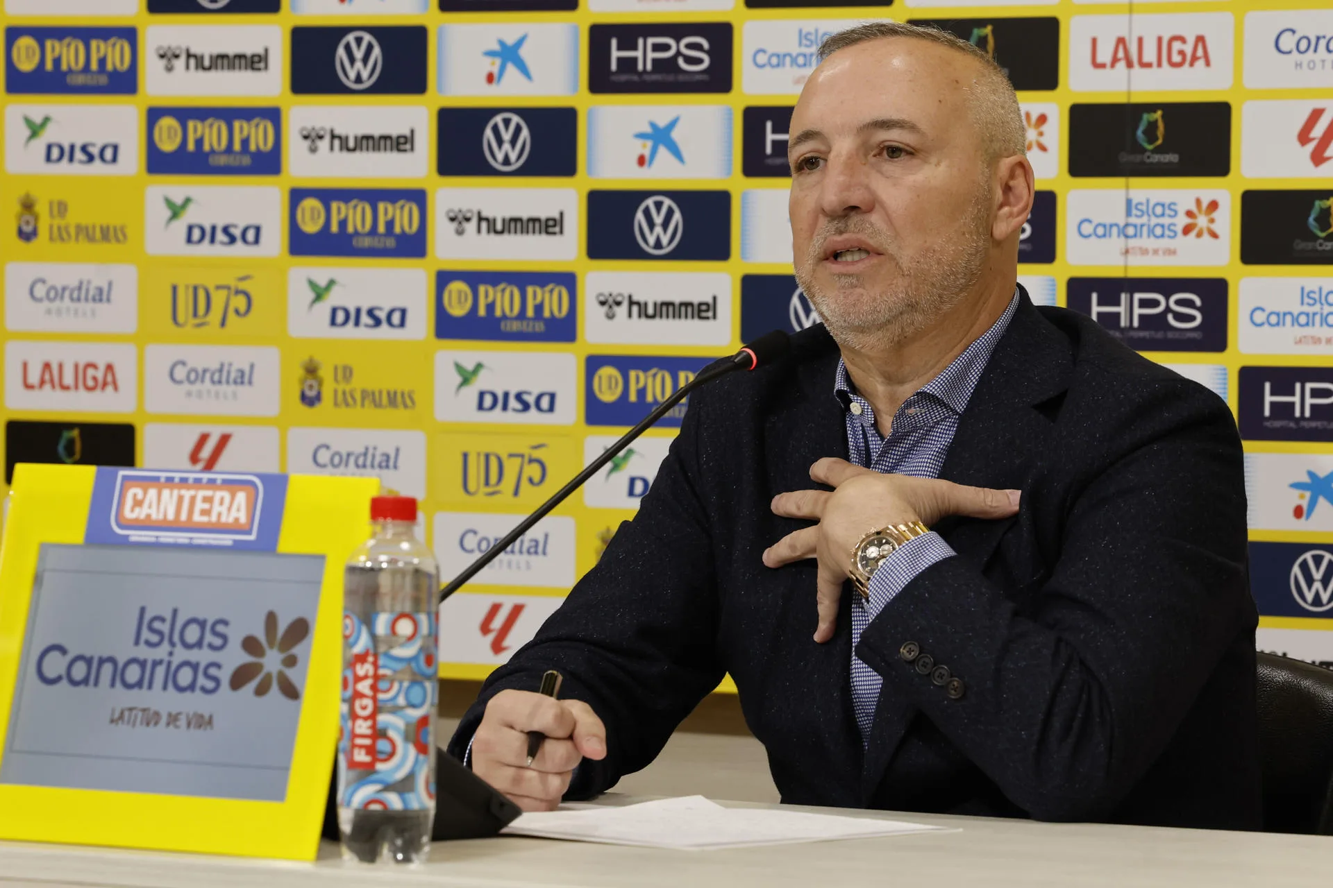 Miguel Ángel Ramírez, presidente de la UD Las Palmas. / ELVIRA URQUIJO-EFE