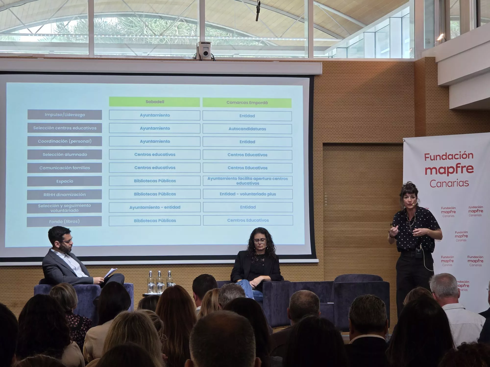La directora del programa Lecxit, Marta López, durante su presentación. AH