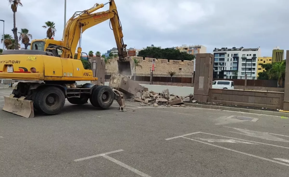 Imagen de las obras en Belén María / GOBIERNO DE CANARIAS