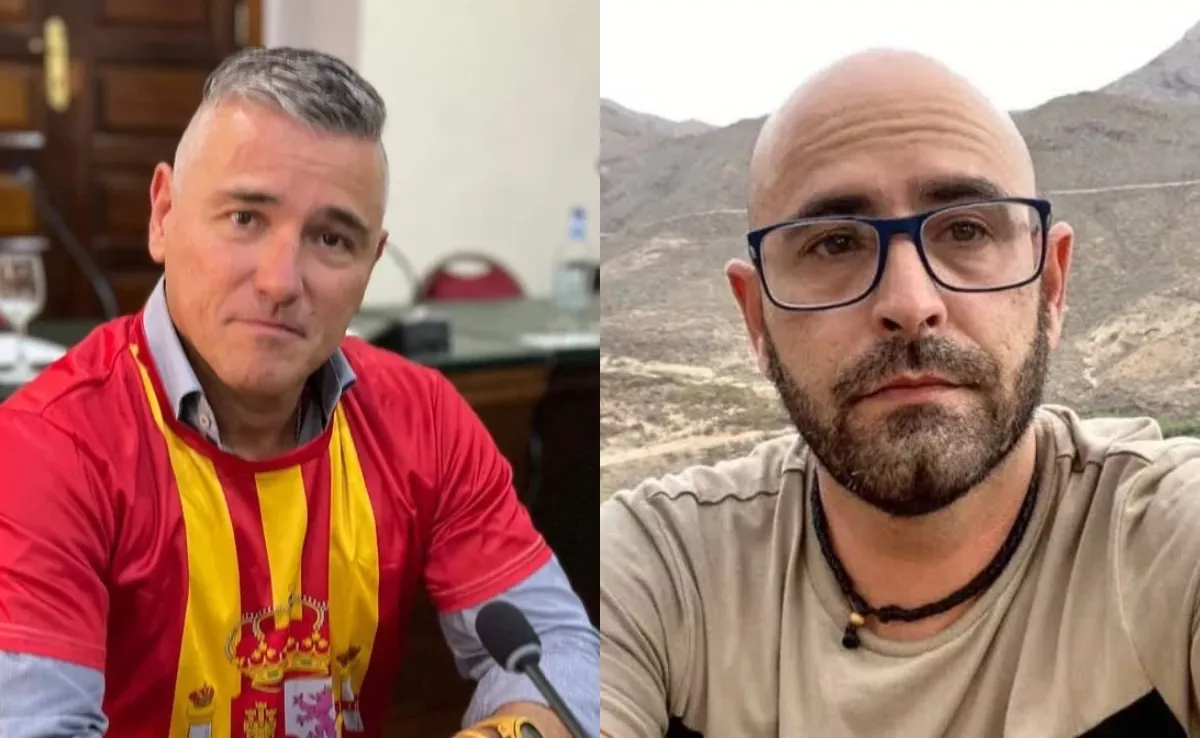 Christian Pablo Comellas Barreneche, concejal de Vox, y Gabriel González de Podemos / CEDIDAS