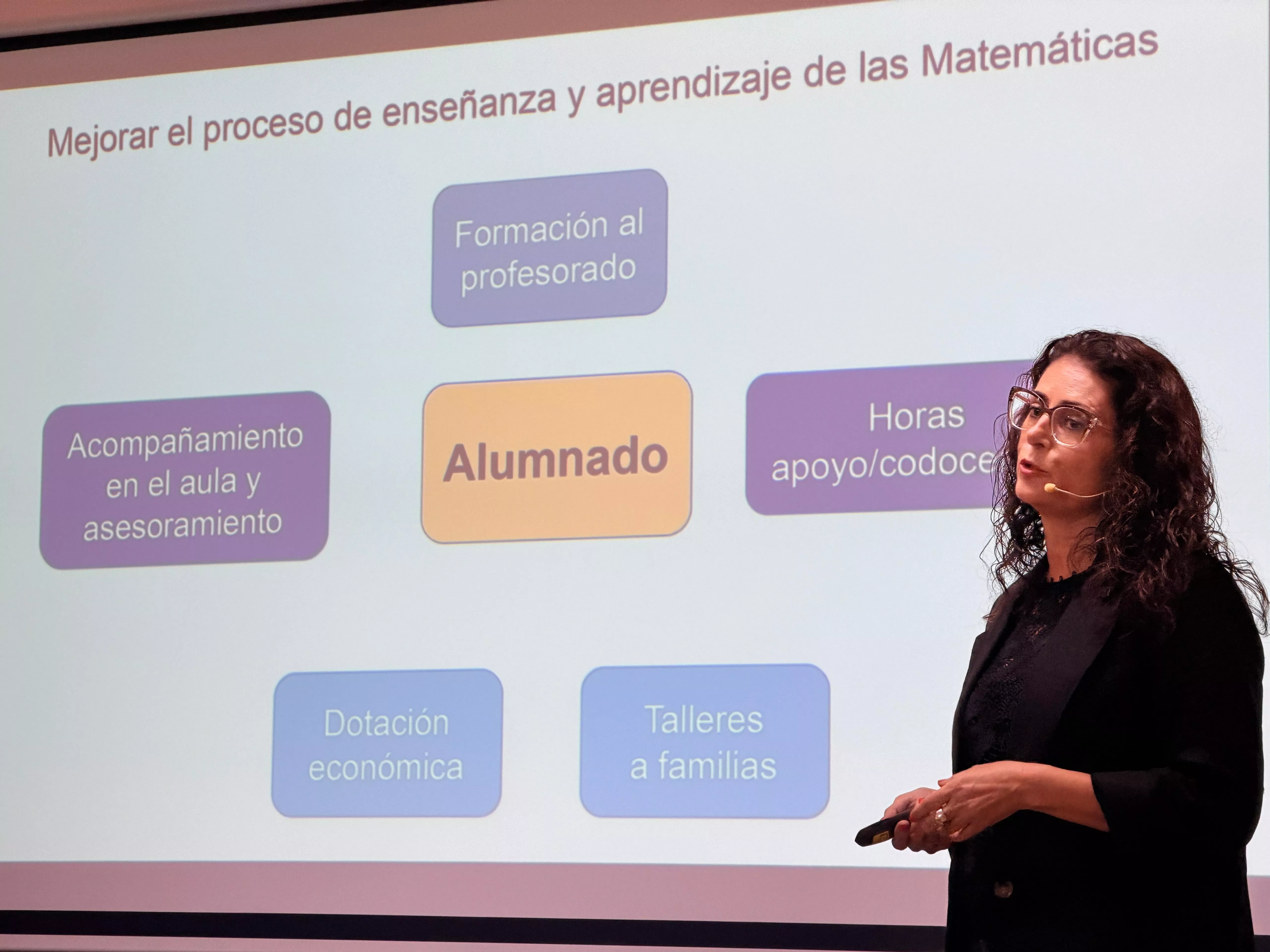 Ana Rosa Díaz Rodríguez, coordinadora del Área de Fomento de la Competencia Matemática del Gobierno de Canarias. AH