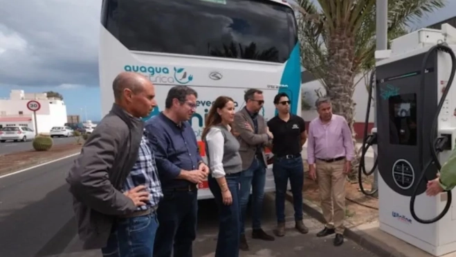 Fuerteventura recibe las guaguas eléctricas/ CABILDO DE FUERTEVENTURA Fuerteventura recibe las guaguas eléctricas/ CABILDO DE FUERTEVENTURA