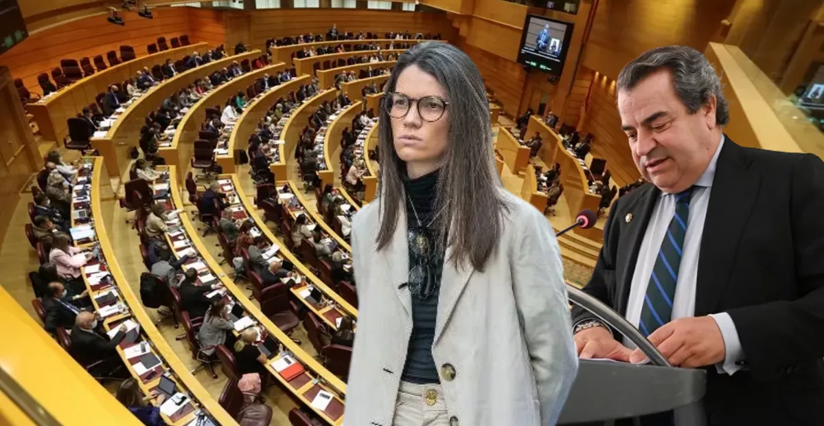  Alba Moreno Santa y Francisco José García Paramio, candidatos de Vox al Senado / MONTAJE AH