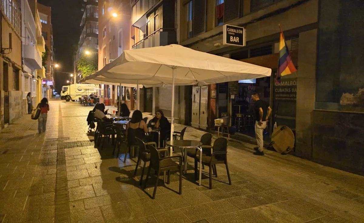 La terraza del bar Camaleón / ATLÁNTICO HOY - ALBERTO LEY