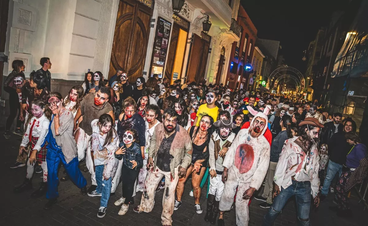 Imagen de una antigua edición de la marcha zombie / AYUNTAMIENTO DE LA LAGUNA